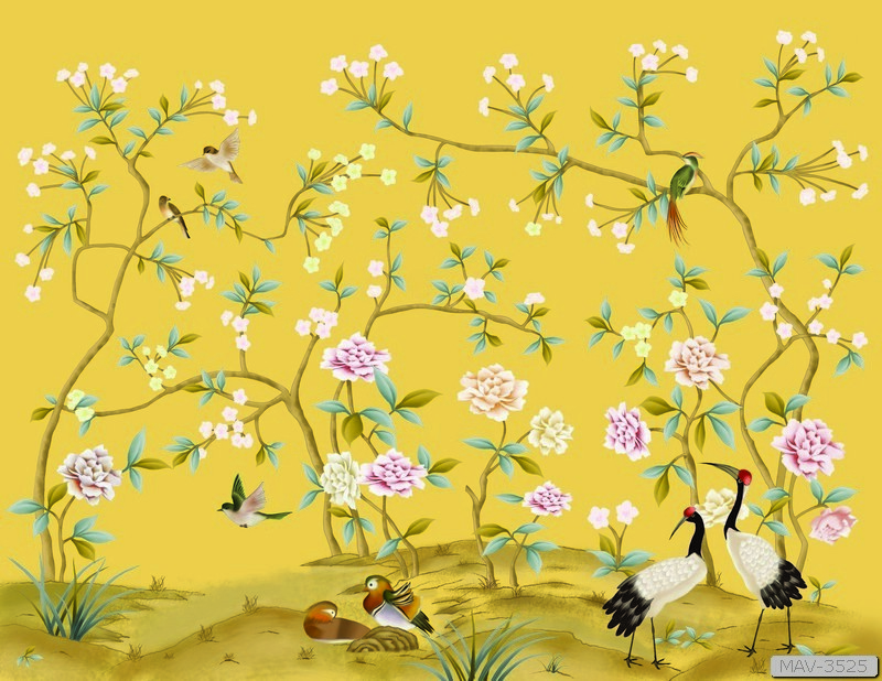 Cây hoa hồng leo và chim MAV-3525 